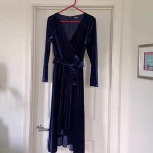 Navy Velvet DKNY NWOT dress